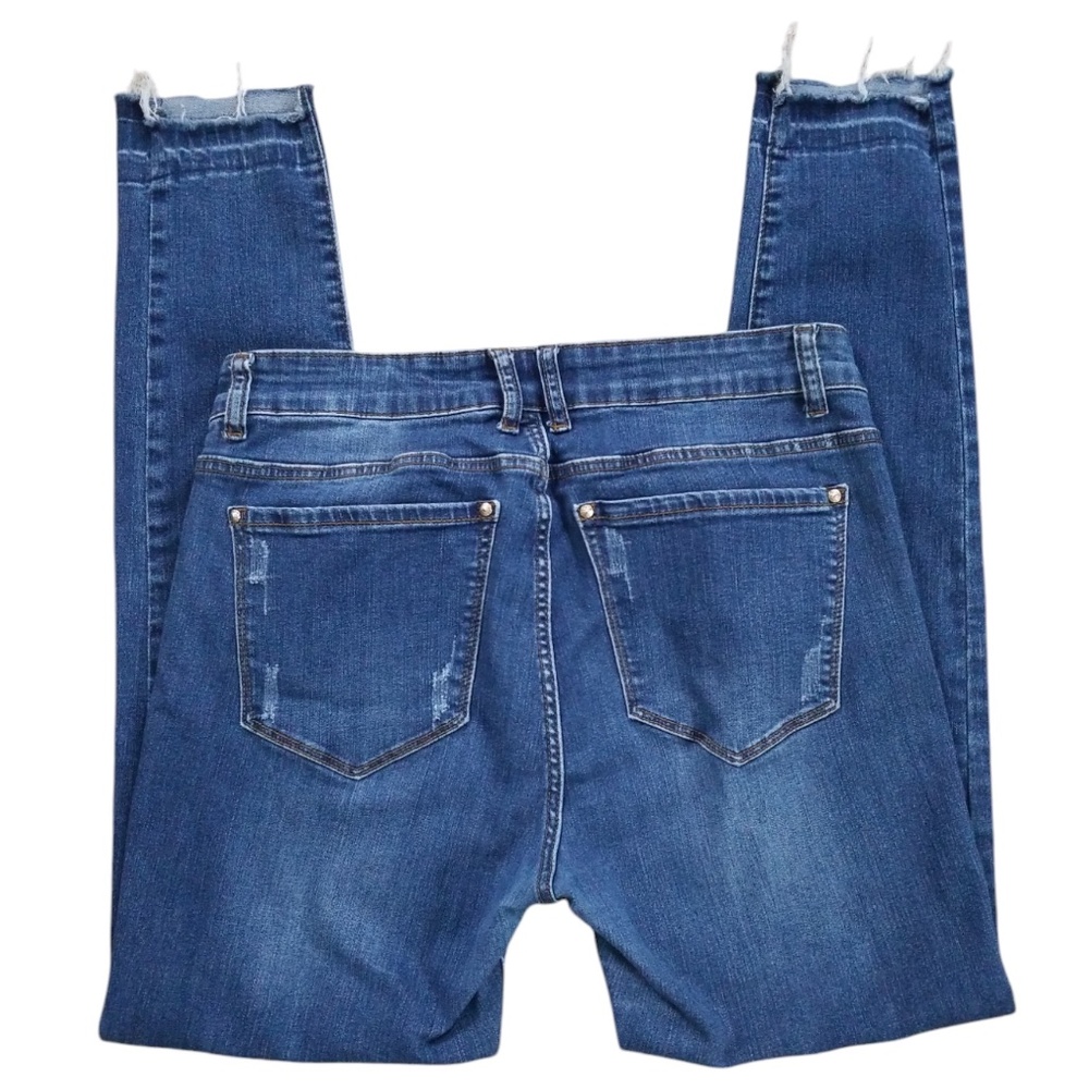 Hawthorne Women's Distressed Step Hem Skinny Ankle‎ Jeans Size 12